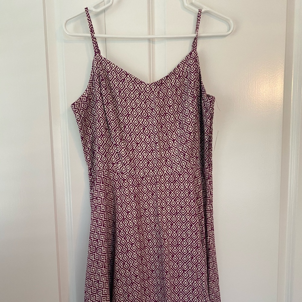 Magenta patterned sundress